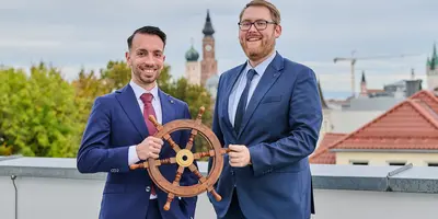 Die jungen Partner Nico Meier (links) und Thomas Lolacher steuern nun mit bei Pareto.