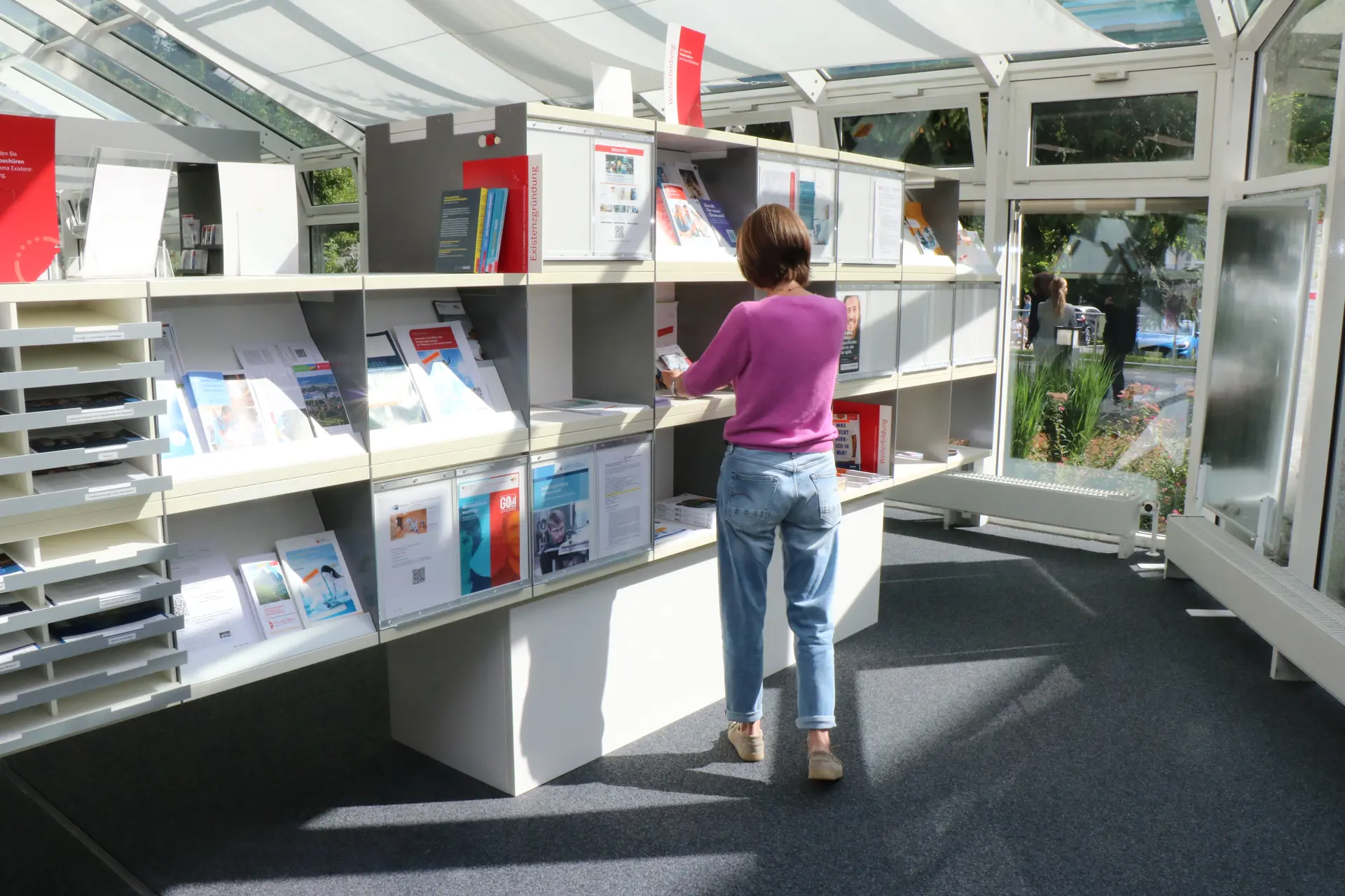 Ruhige Atmosphäre und Mitarbeitende, die sich Zeit neh men: ein guter Start für Jobsuchende.