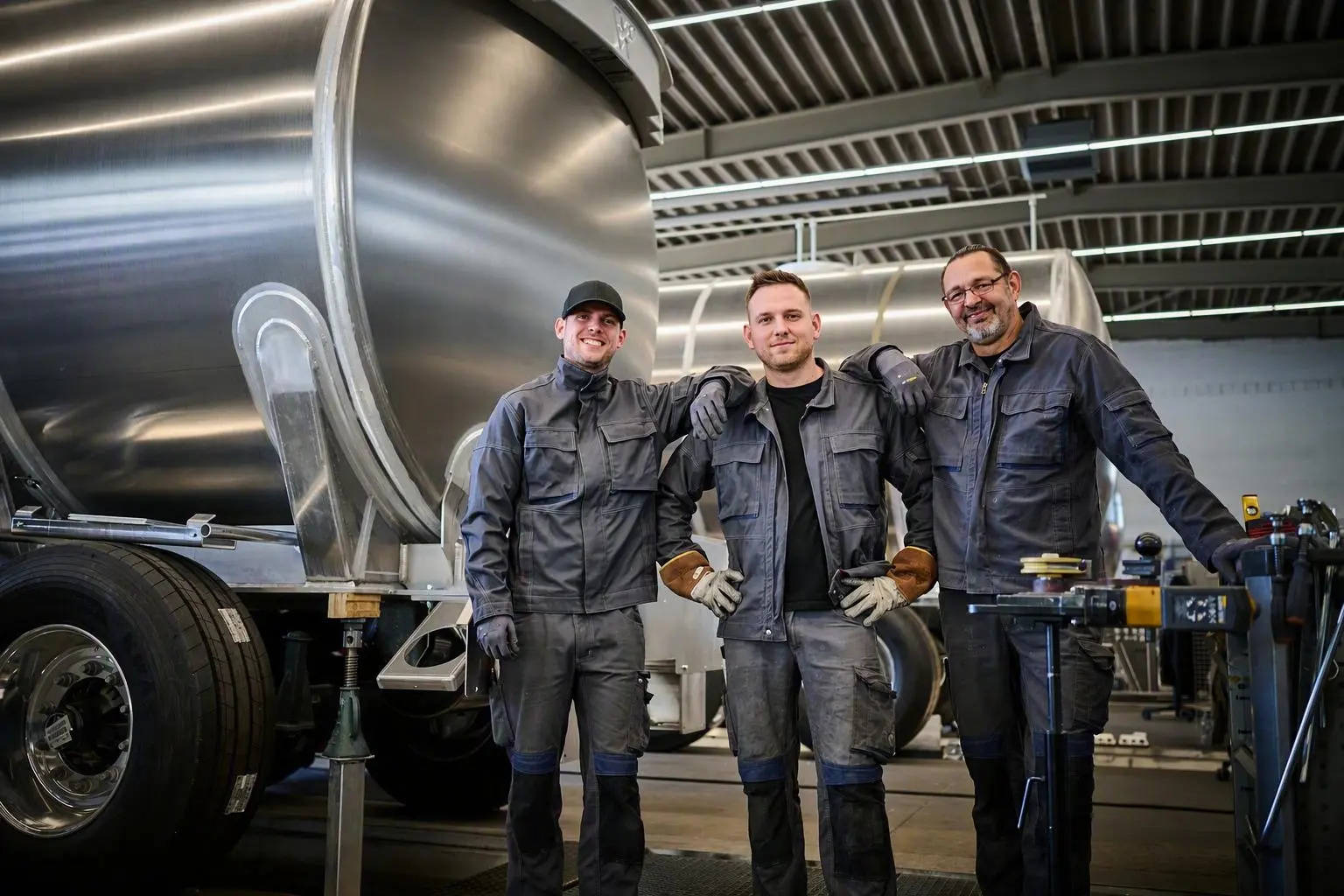 Technik und Teamarbeit: Beim Hersteller von Tankanhängern Kurt Willig in Straubing sind verschiedene Ausbildungen möglich.